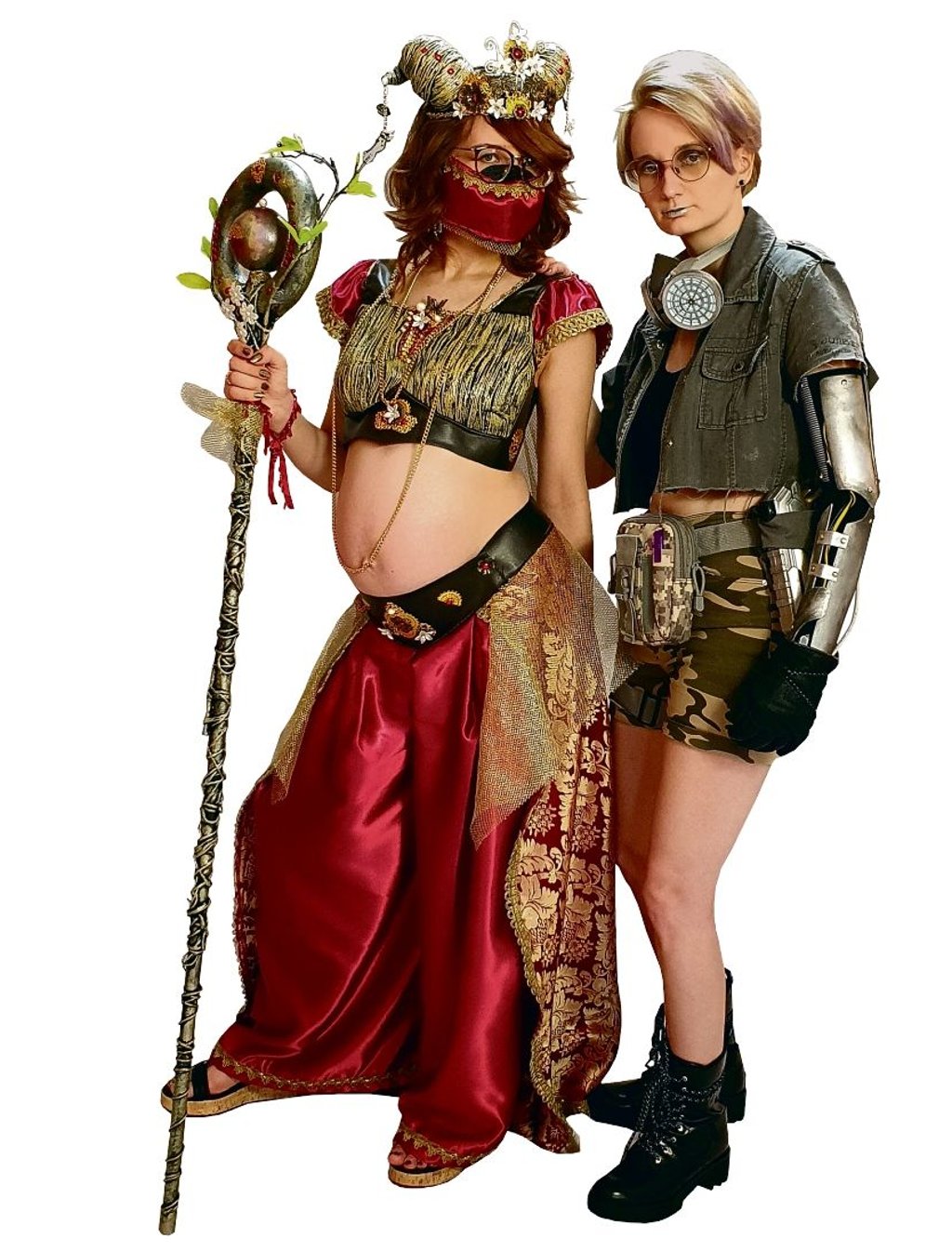 Jessy und Clara Waberer auf der Contaku in Magdeburg.