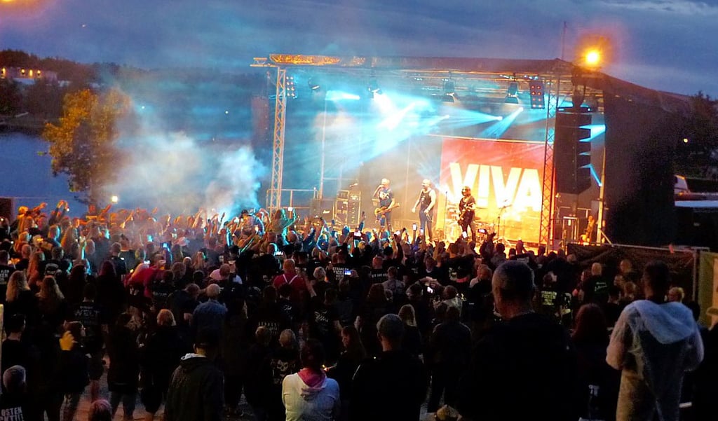 Nicht nur Goitzsche Front selbst hatten am Wochenende ihre großen Auftritte: Auch die Band Viva hat beim Konzert mitgewirkt.