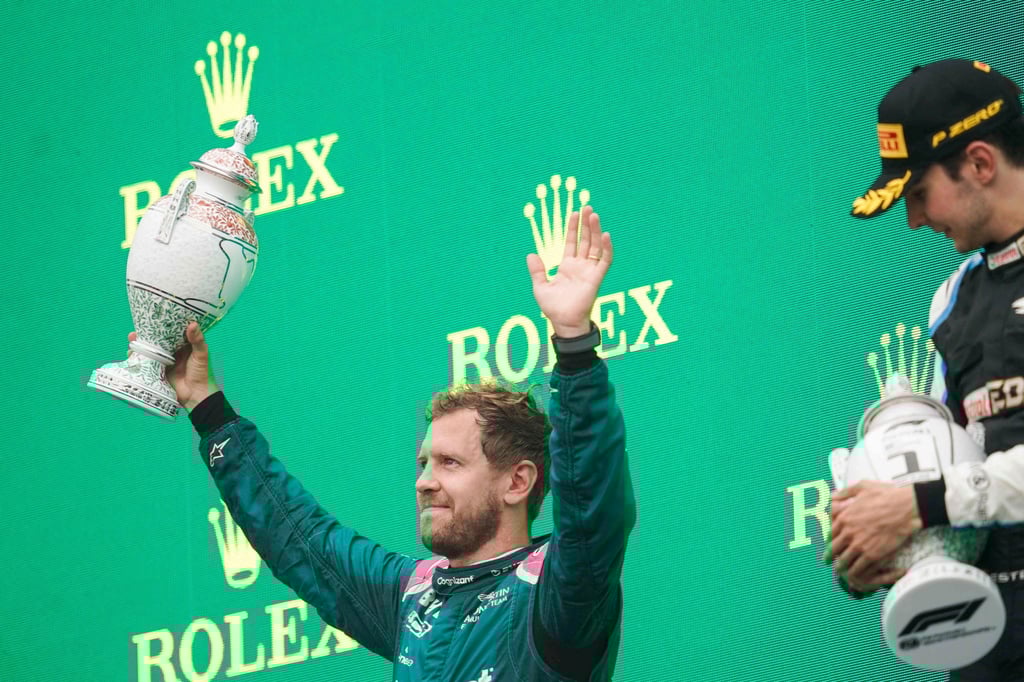 Konnte sich nur kurz über seinen zweiten Platz in Ungarn freuen: Sebastian Vettel.