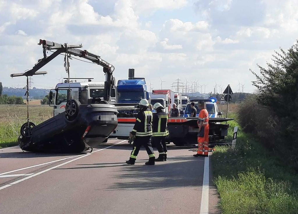 Schwerer Unfall auf der B91.