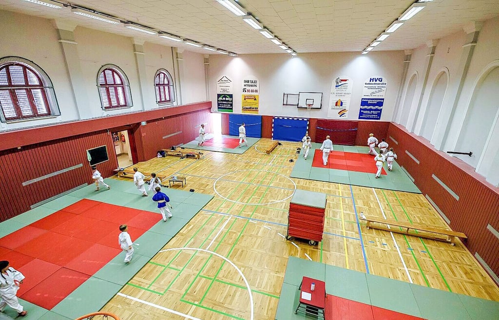 So sah es in der Pappelbrücke während des Judo-Trainings im Rahmen eines Modellprojektes aus.