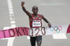 Der Kenianer Eliud Kipchoge gewann souverän den olympischen Marathon.