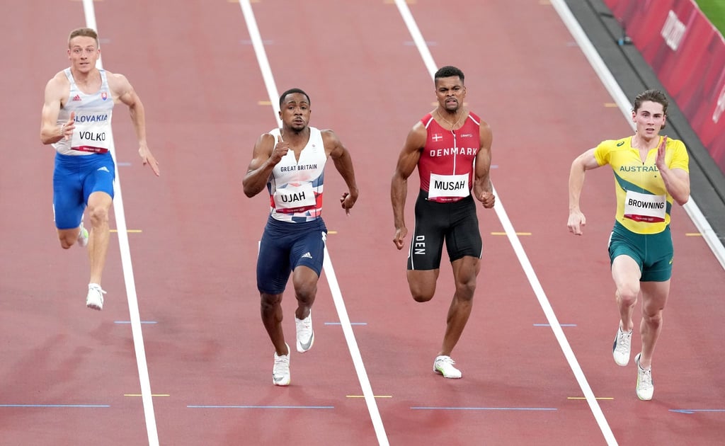 Chijindu Ujah (2.v.l.) wurde wegen Dopingverdachts vorläufig gesperrt.