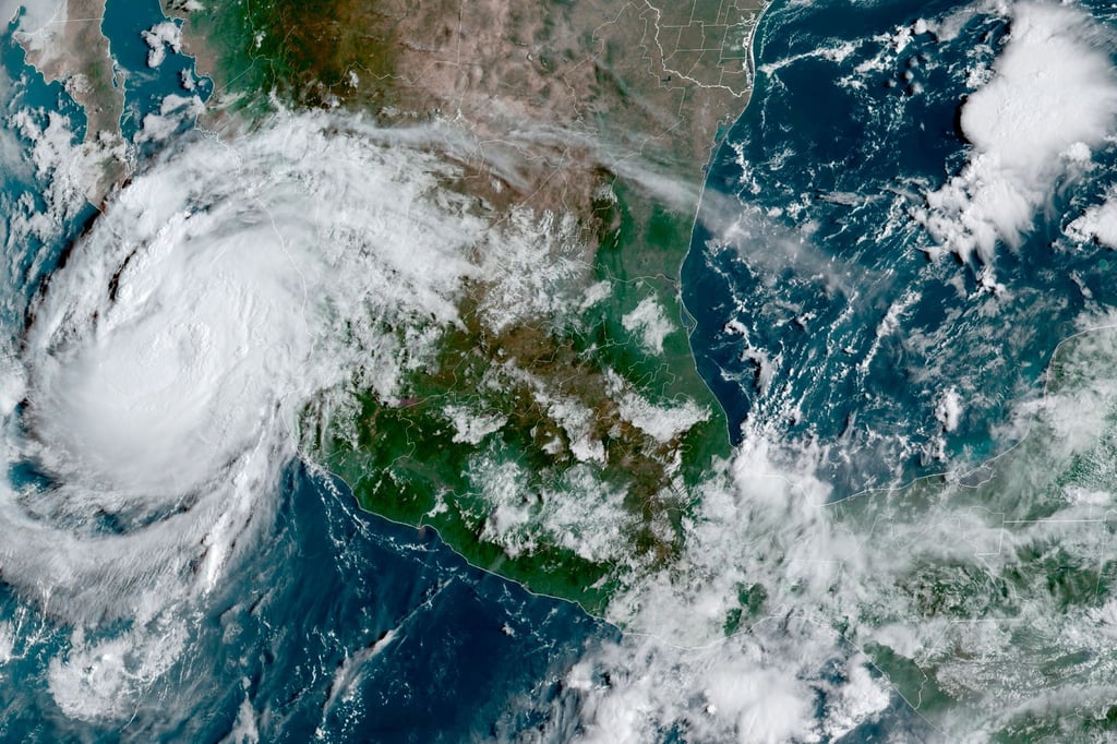 Der Sturm „Olaf“ ist als Hurrikan der Stärke zwei in Mexiko auf Land getroffen.