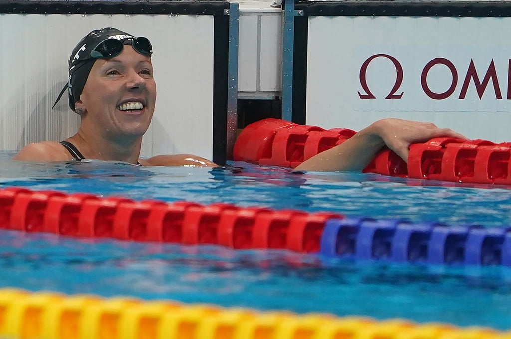 Schwamm über 100 Meter Rücken zu Edelmetall: Verena Schott.