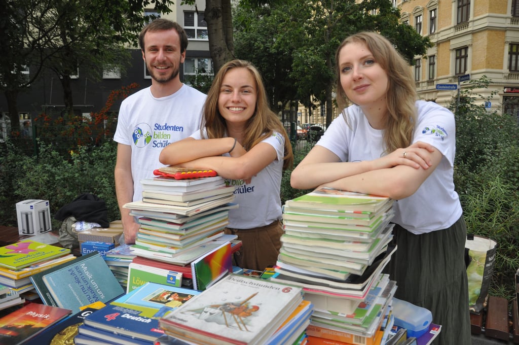 Freiwilligentag 2021 in Magdeburg. Hier "Studenten bilden Schüler".