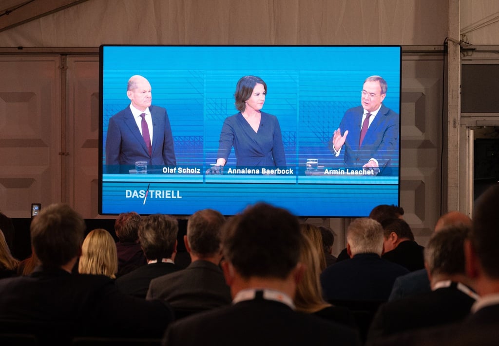 Olaf Scholz, Annalena Baerbock und Armin Laschet lieferten sich beim TV-Triell teilweise einen scharfen Schlagabtausch.