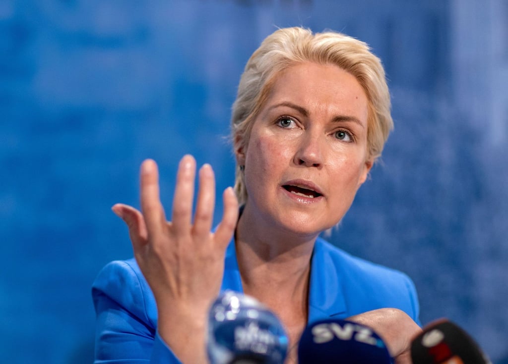 Manuela Schwesig (SPD) spricht.