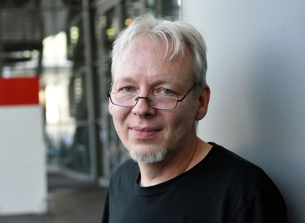 Martin Perscheid, Cartonnist, aufgenommen auf der Frankfurter Buchmesse. Perscheid ist in der Nacht zum 31.07.2021 im Alter von 55 Jahren gestorben.