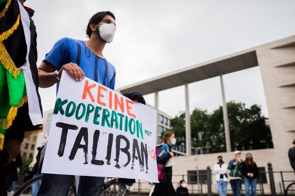 Teilnehmer auf der Demo.