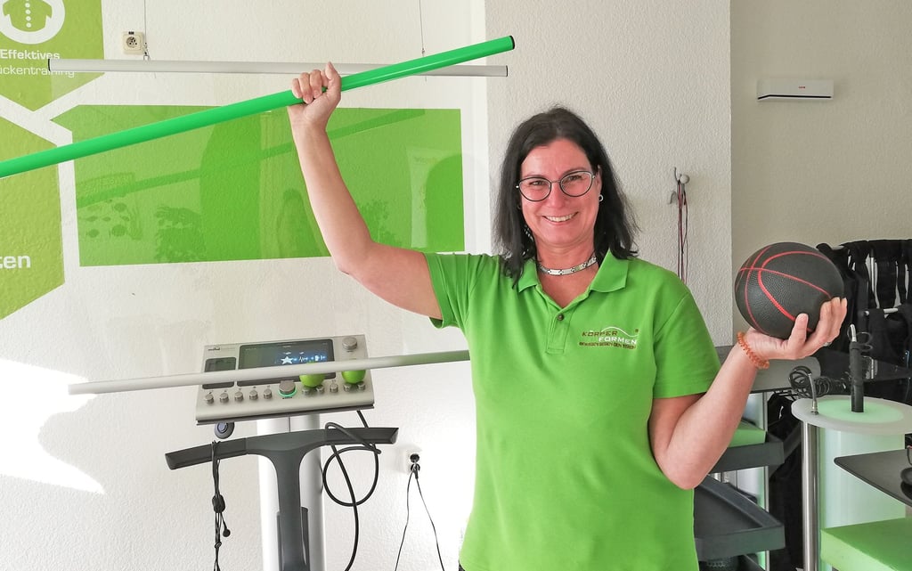 In ihren Fitnessstudios in Zeitz und Naumburg setzt Claudia Fidder auf Training mit elektromagnetischer Stimulation.
