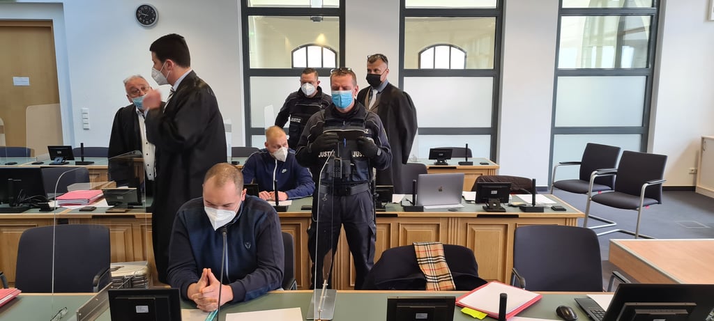 Die Angeklagten am Magdeburger Landgericht