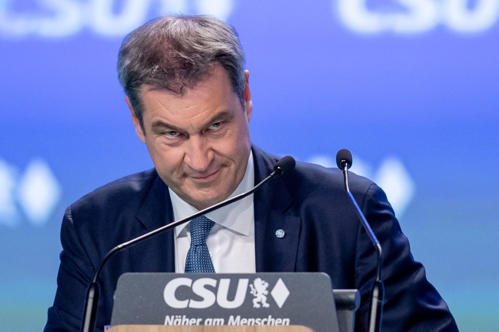 Parteichef Markus Söder beim CSU-Parteitag in Nürnberg am vergangenen Wochenende.