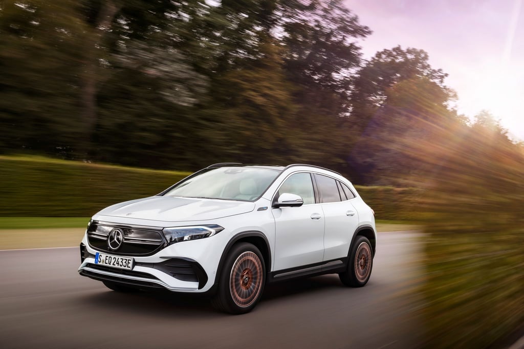 Umgerüstetes Kompakt-SUV: Mit dem EQA erweitert Mercedes seine E-Auto-Flotte. Als Basis dient der GLA.