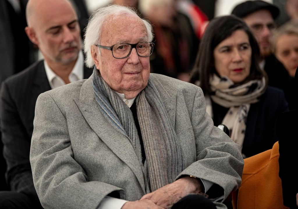 Kunstsammler Heiner Pietzsch im Dezember 2019 beim Spatenstich für das Berliner Museum der Moderne.