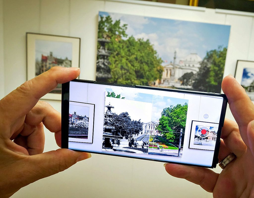Mit einer speziellen App können die Fotos interaktiv betrachtet werden.