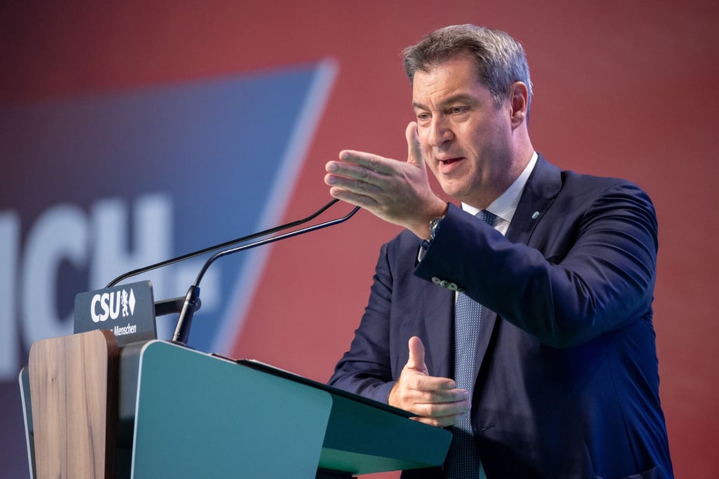 Markus Söder (CSU) spricht.