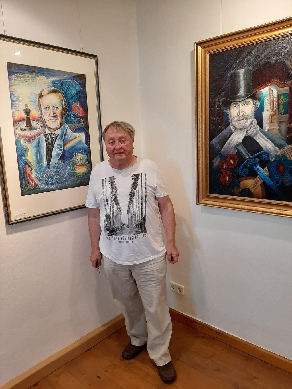 Künstler Wolfgang Deuse aus Schöningen porträtiert Künstler, die ihn aus der Theater- und Opernszene inspirieren