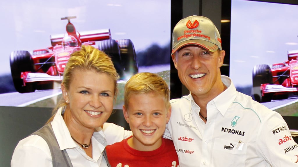 Die Familie Schumacher 2012: Sohn Mick fährt inzwischen selbst in der Formel 1.