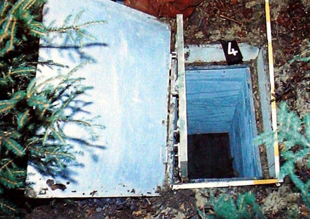 Die Reproduktion zeigt die Kiste, in der 1981 das zehnjährige Entführungsopfer Ursula Herrmann aus Eching am Ammersee erstickte.