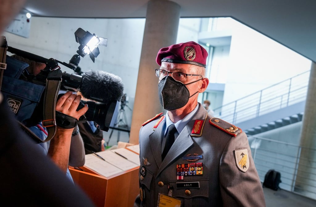 Jens Arlt, Brigadegeneral, bei einem Interview.