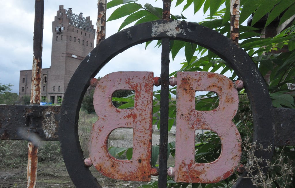 Sudturm auf dem Gelände der ehemaligen Börde-Brauerei an der Sieverstorstraße in Magdeburg.
