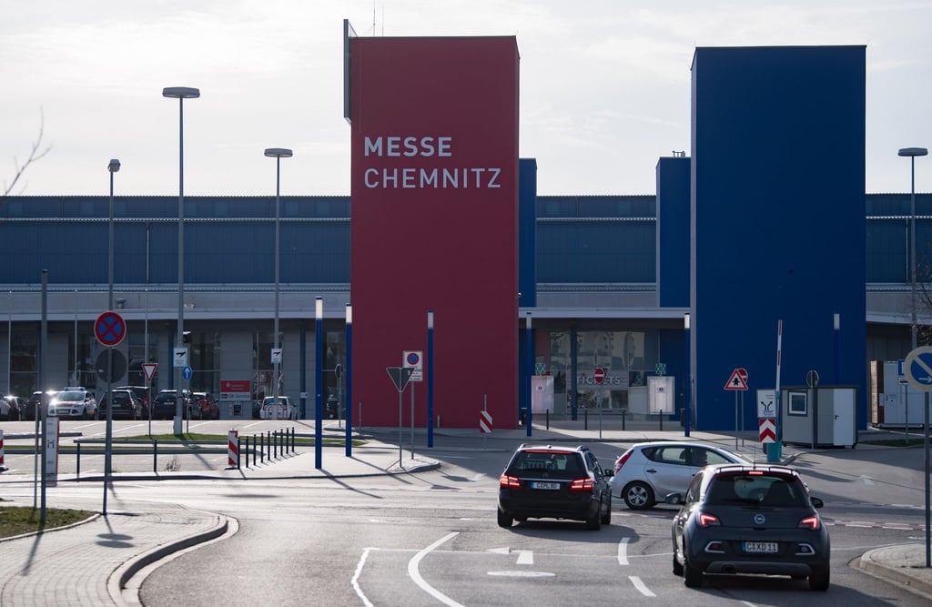 Blick auf die Messe Chemnitz.