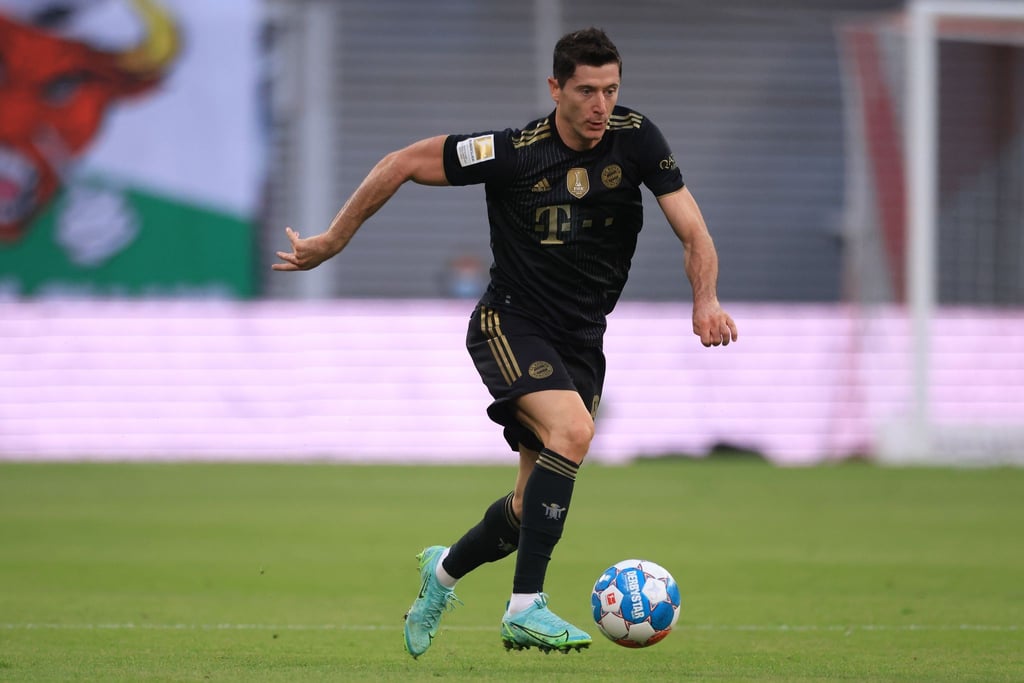 Robert Lewandowski in Aktion.
