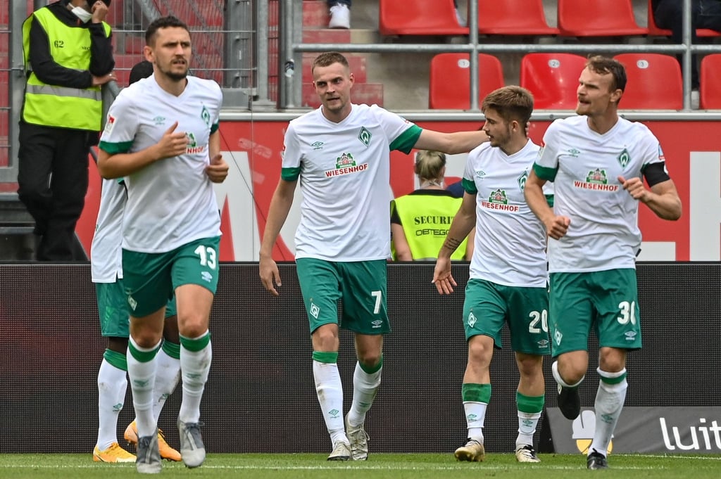 Konnte auch in Ingolstadt treffen: Bremens Torjäger Marvin Ducksch (M).