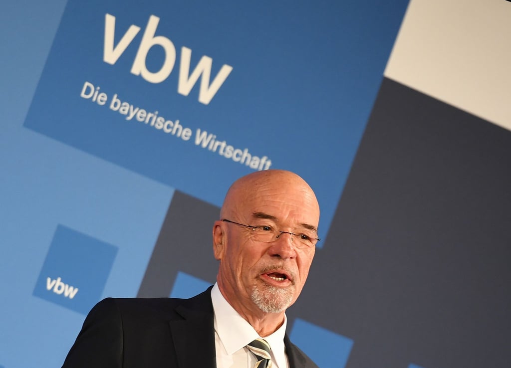 Metallarbeitgeber-Präsident Wolfram Hatz spricht beim Festakt zu seiner Amteinführung 2019.
