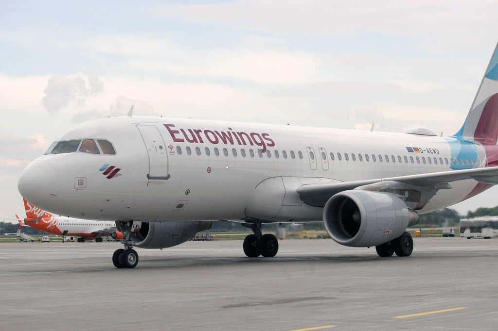 Ein Airbus A319 von Eurowings.
