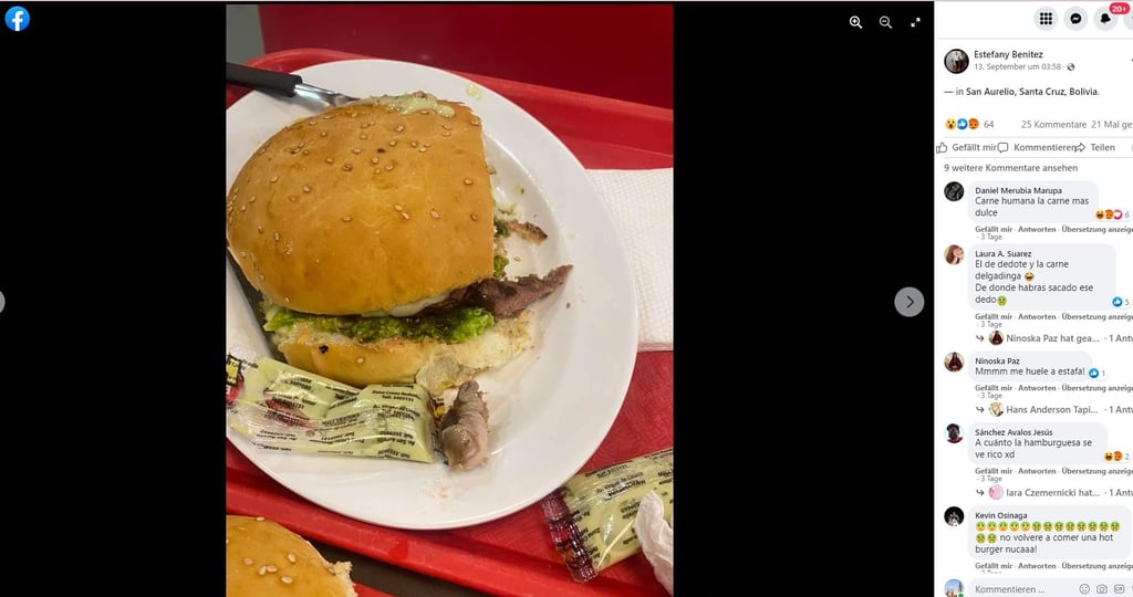 Bei diesem Anblick vergeht einem der Appetit!