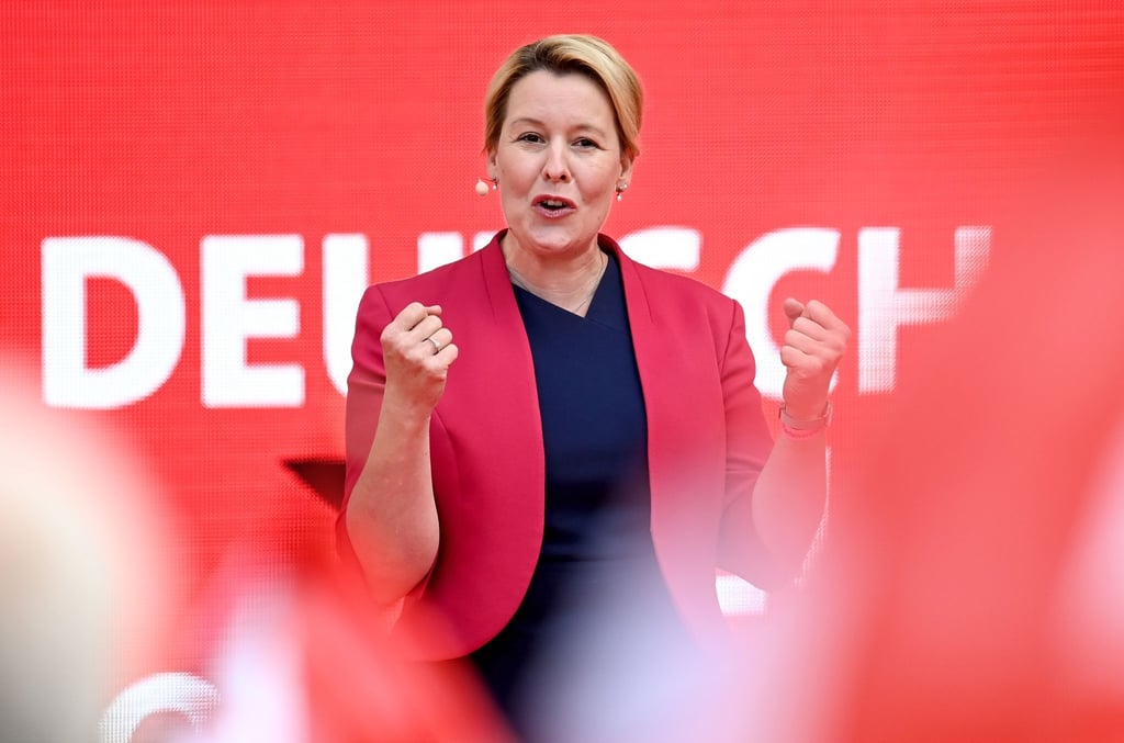 Die Spitzenkandidatin der Berliner SPD: die ehemalige Bundesfamilienministerin Franziska Giffey.