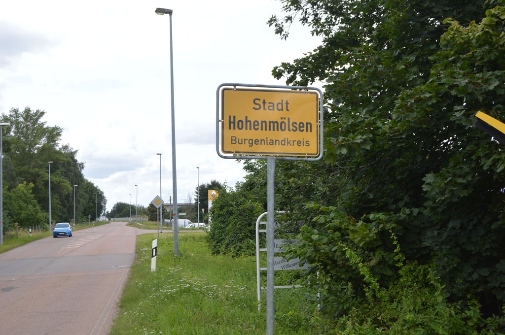 Ortsschild Hohenmölsen