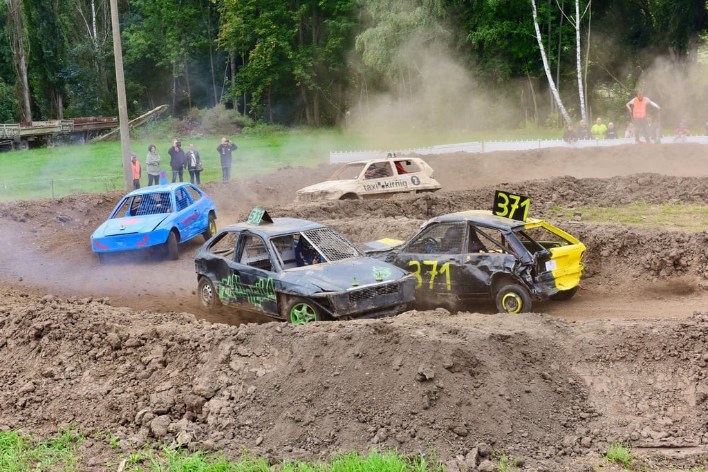 Das 1. Stockcarrennen auf dem ehemaligen Gelände der Saigerhütte in Hettstedt.