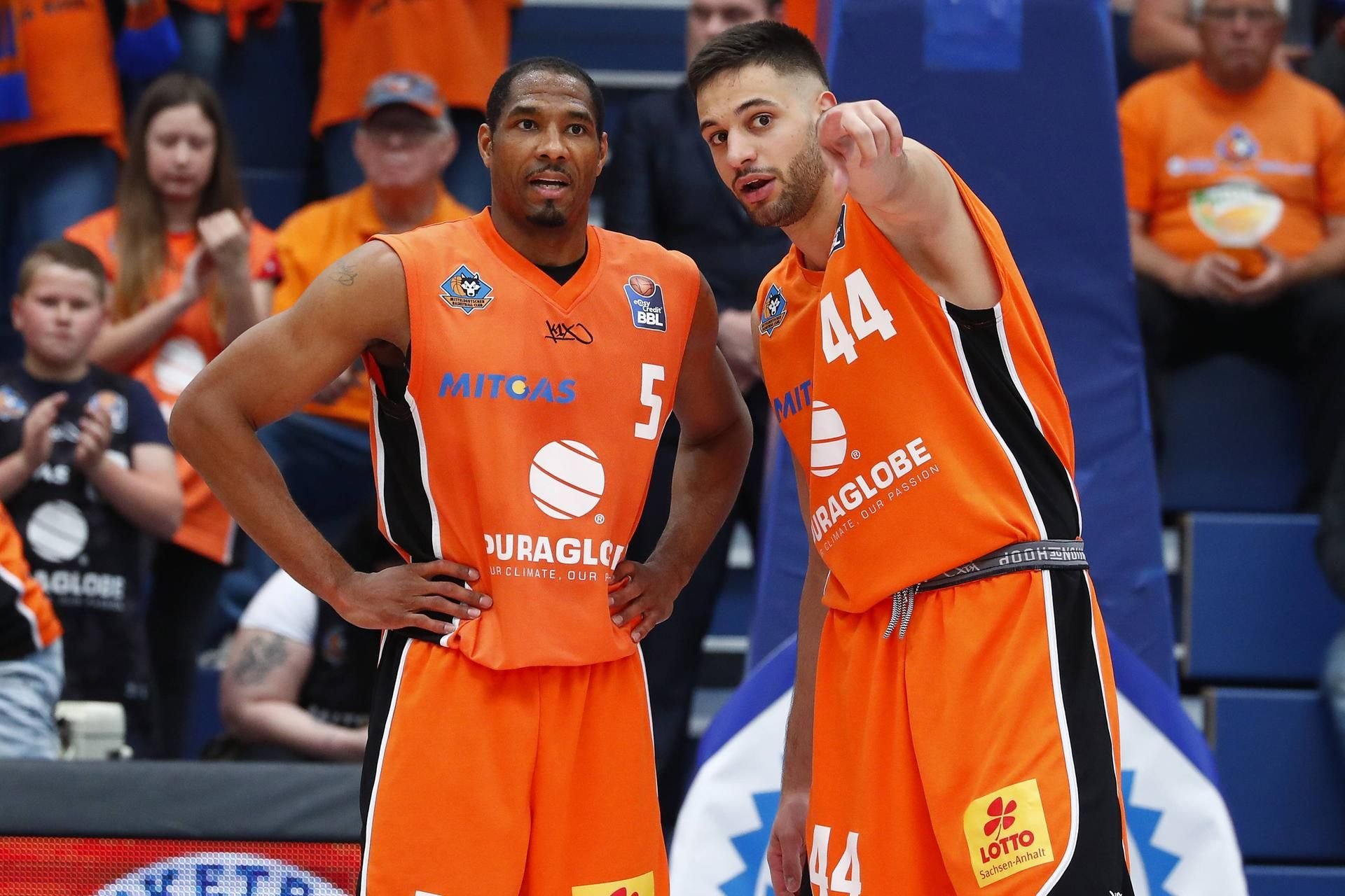 Der MBC und seine Personalplanung: Tremmell Darden (l.) und Benedikt Turudic (r.) sollen in Weißenfels bleiben.