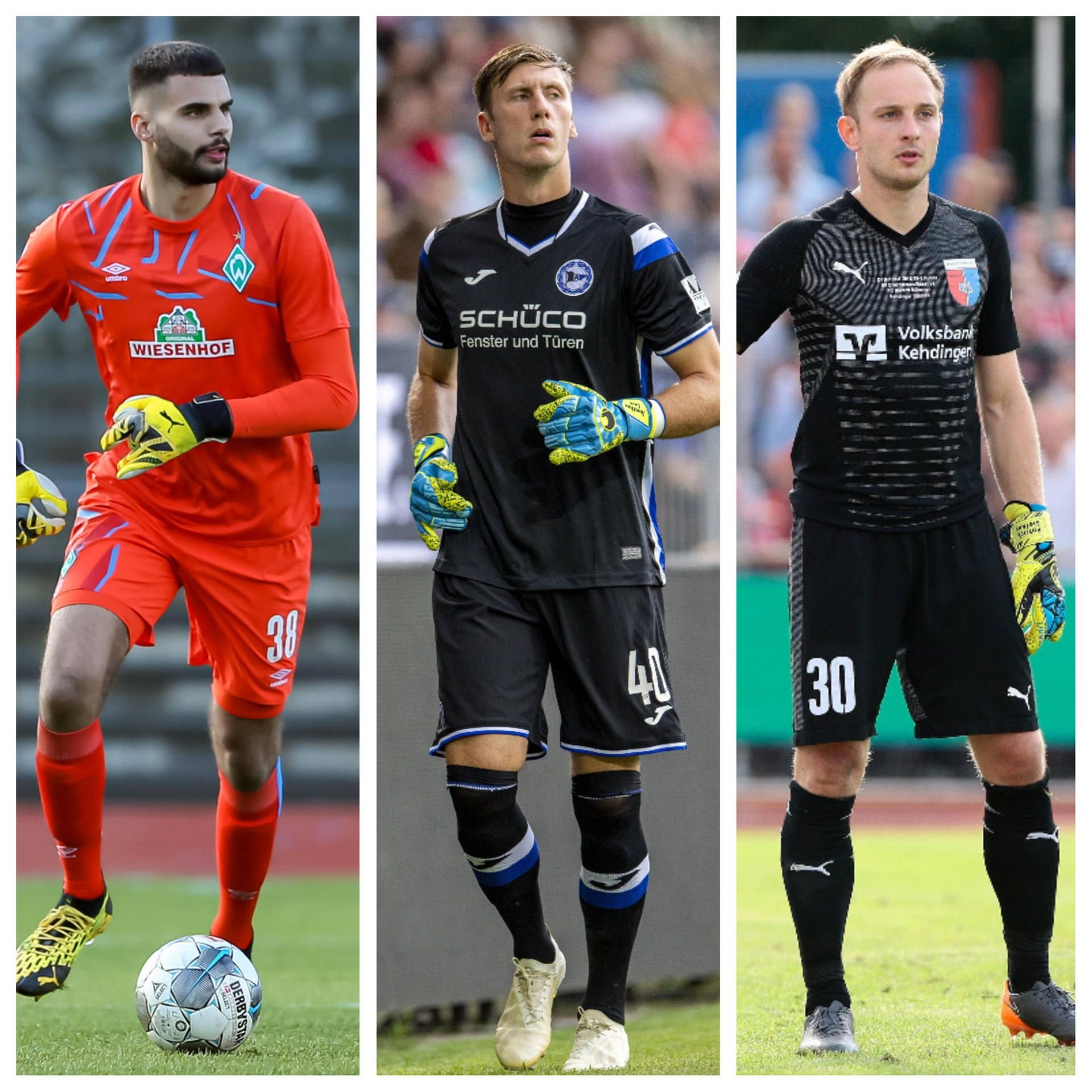 Eduardo dos Santos Haesler, Philipp Klewin und Patrick Siefkes - drei Torhüter, die zum HFC passen könnten.