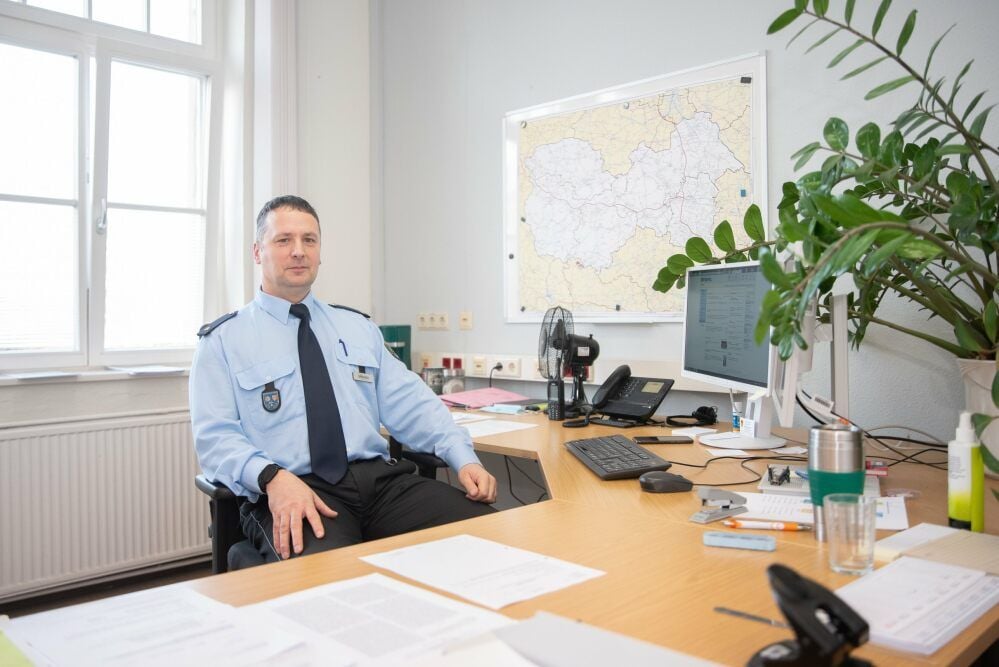 Wollte eigentlich Physiker werden: Thomas Springer ist neuer Leiter des Revierkommissariats in Quedlinburg.