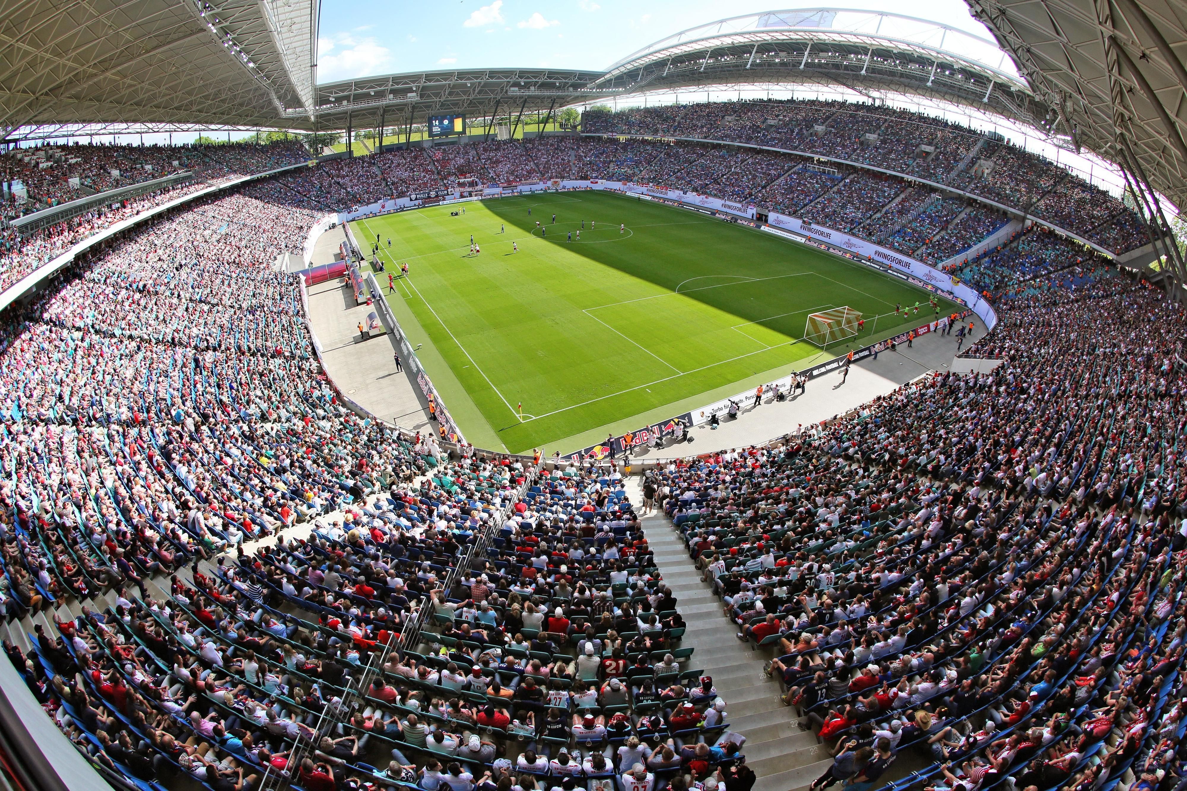 Die Red-Bull-Arena in Leipzig