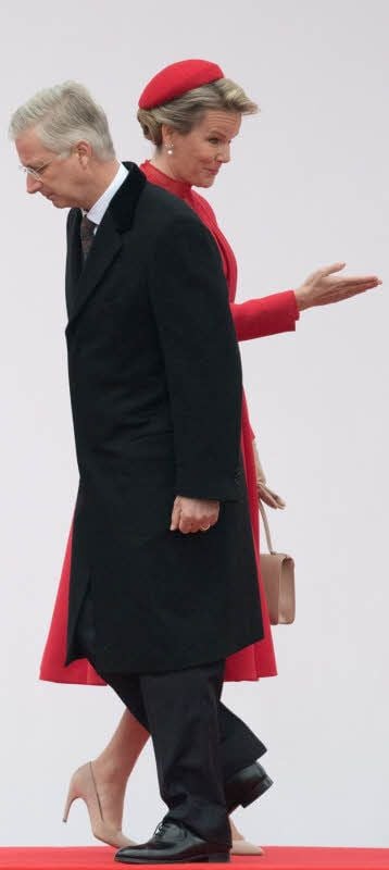 Diese Aufnahme entstand vor wenigen Monaten, bevor König Philippe von Belgien und Königin Mathilde von Belgien von Frankreichs Präsident Macron empfangen wurden. Nun kommt das Paar nach Wittenberg.