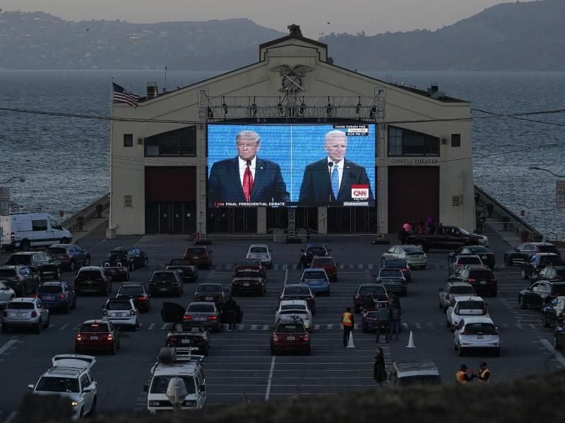 Übertragung in San Francisco: Das letzte TV-Duell zwischen Trump und Biden.