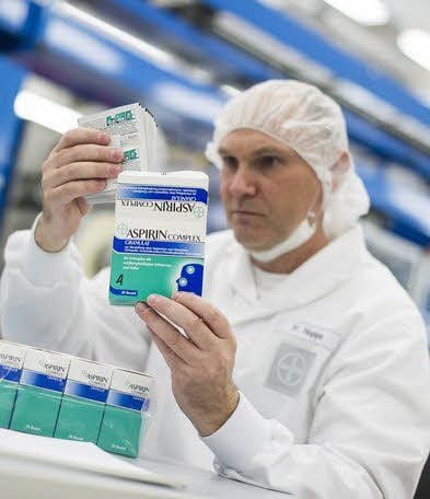 Aspirin ist das Hauptprodukt.