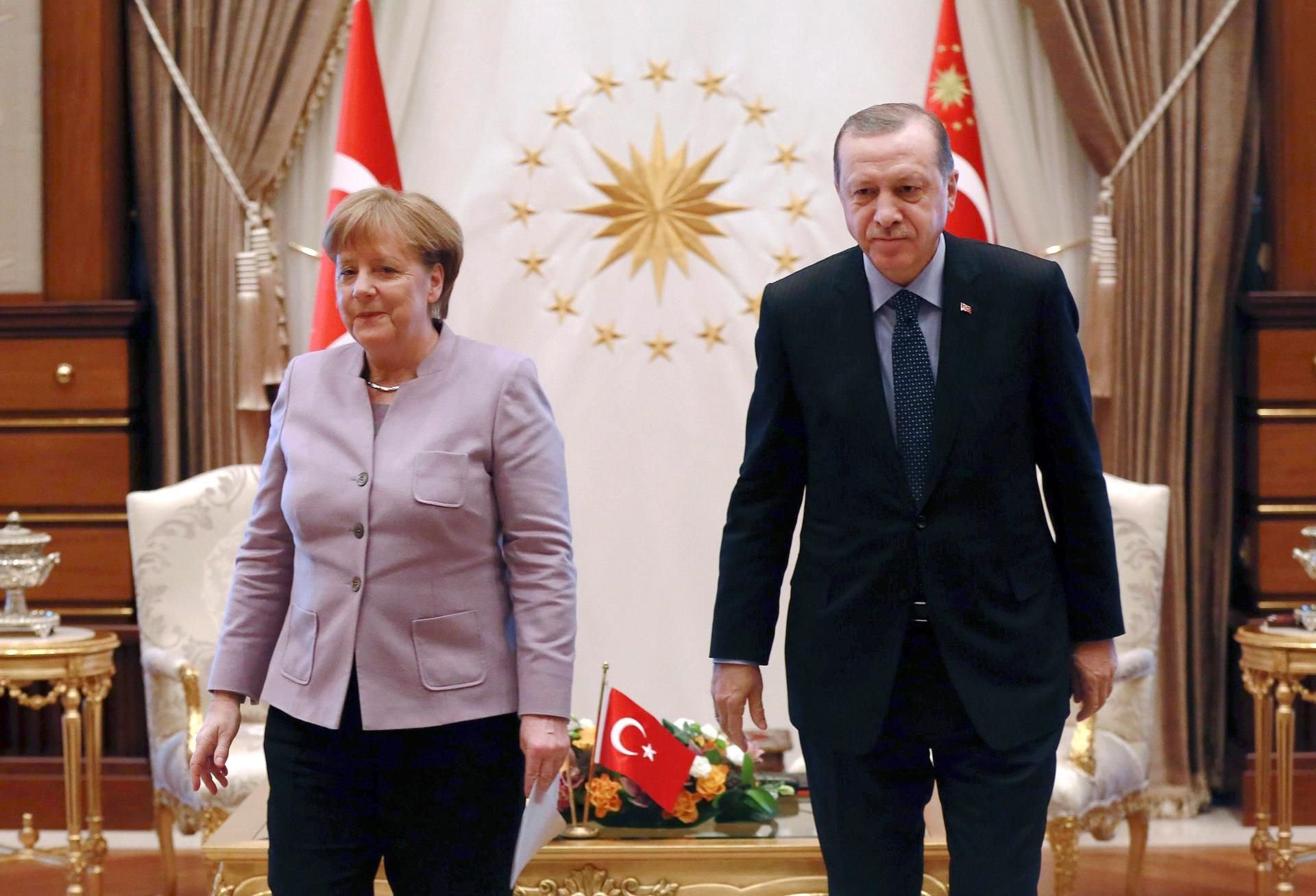 Bundeskanzlerin Angela Merkel und Recep Tayyip Erdogan im Februar in Ankara