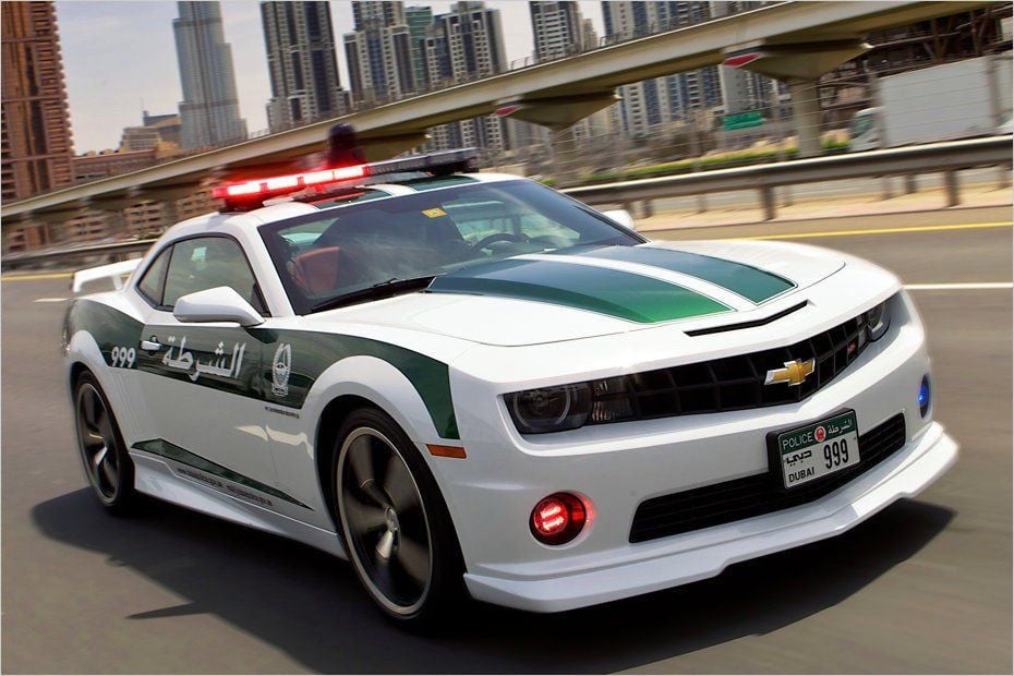 In Dubai kein Hingucker: Der Chevrolet Camaro.
