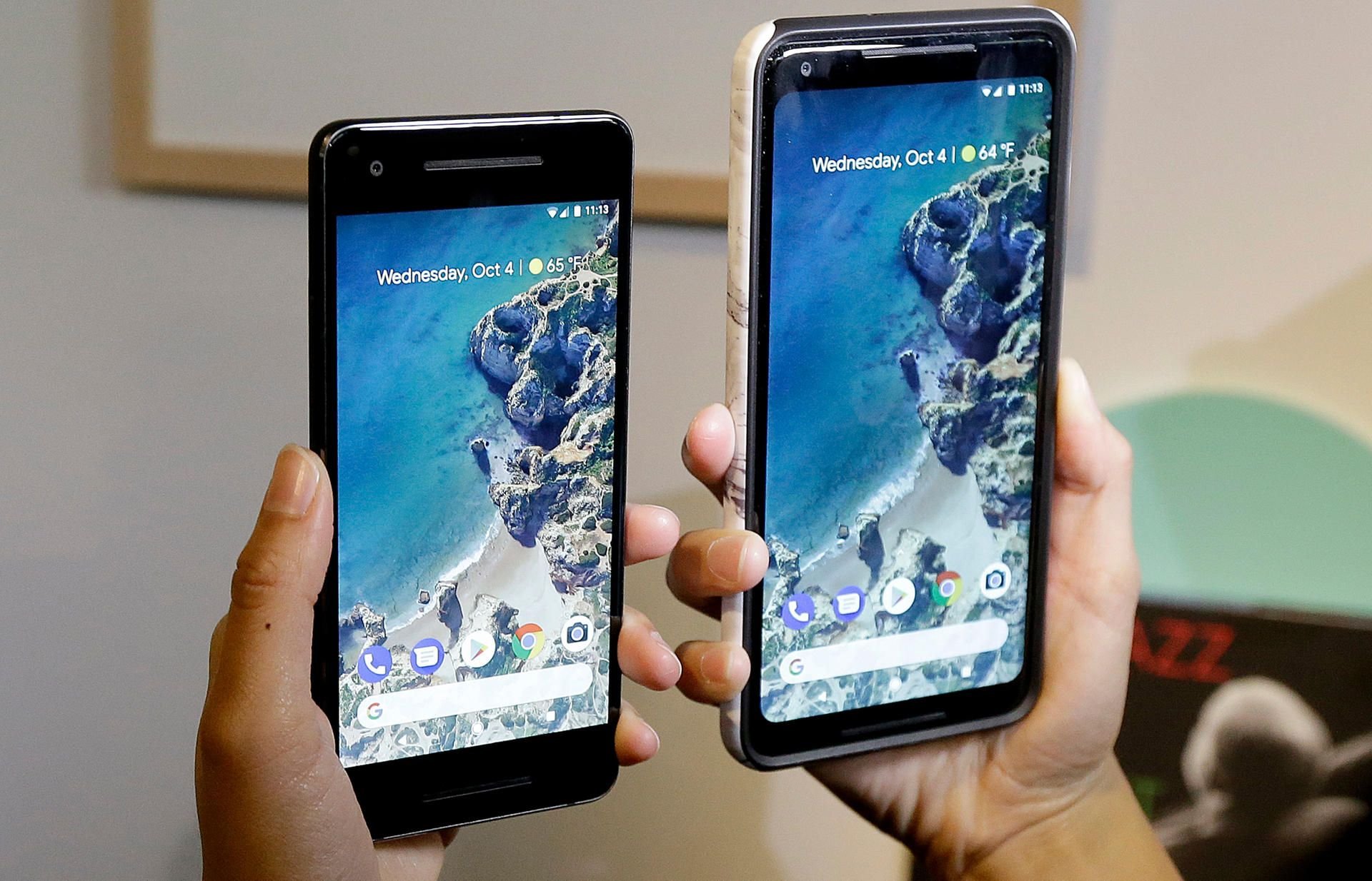 Google stellt seine neuen Smartphones „Pixel 2“ und „Pixel 2 XL“ vor.