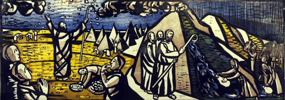 Meinolf Spletts Zyklus „Das Alte Testament“ war 2011 bei einer Ausstellung im Kunstforum zu sehen. Der Maler hat seine Anhänger.