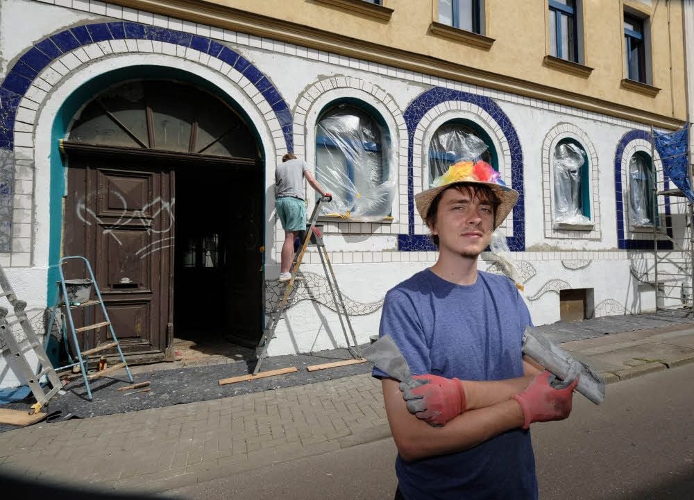 Danilo Halle von der Freiraumgalerie ist nun auch in Kambodscha aktiv. (Archivbild)