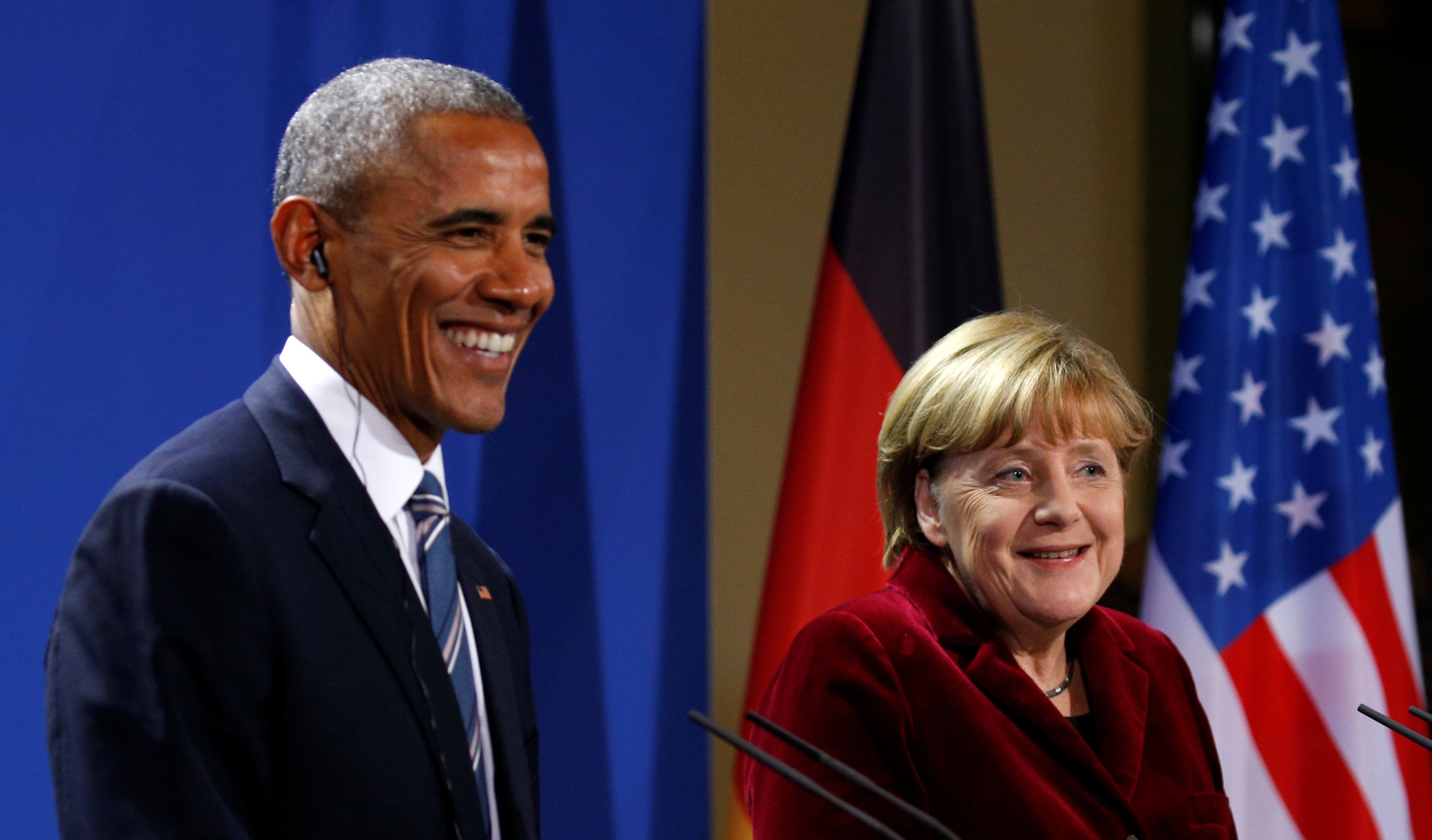 Interviews, Pressekonferenz und Dinner im Kanzleramt: Auch Obamas zweiter Besuchstag in Berlin war voll mit Terminen.