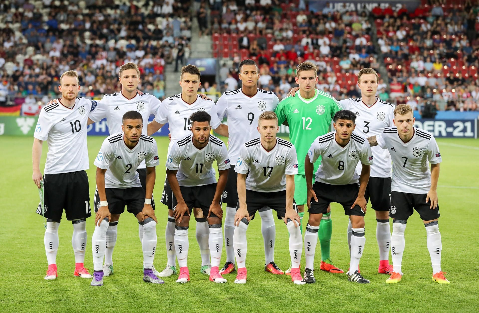 Diese elf jungen Fußballer wollen bei der U21-EM in Polen um den Titel mitspielen.