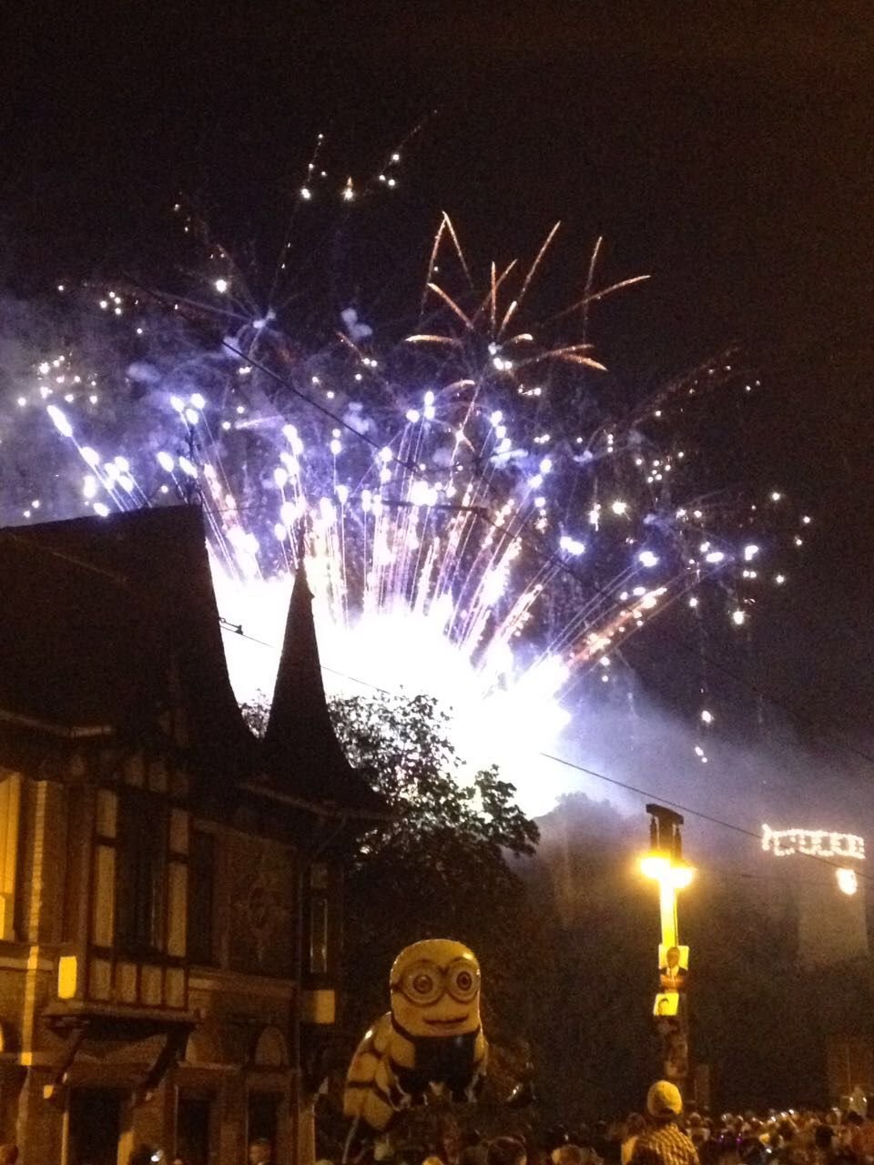 Das Feuerwerk faszinierte auch in diesem Jahr wieder tausende Gäste des Laternenfestes.